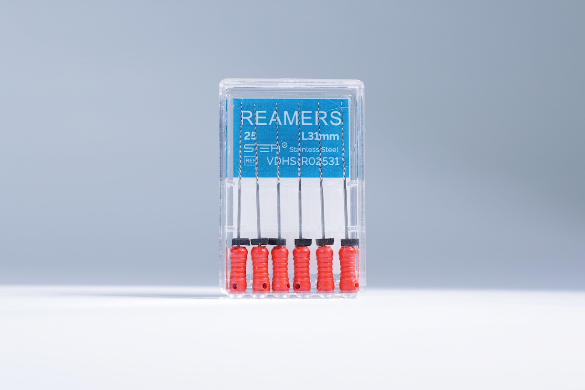 Ручные эндодонтические инструменты STEA Reamers, стальные, 31 мм, размер 25
