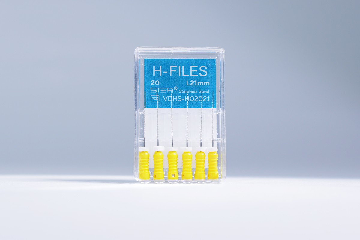 Ручные эндодонтические инструменты STEA H-Files, стальные, 21 мм, размер 20