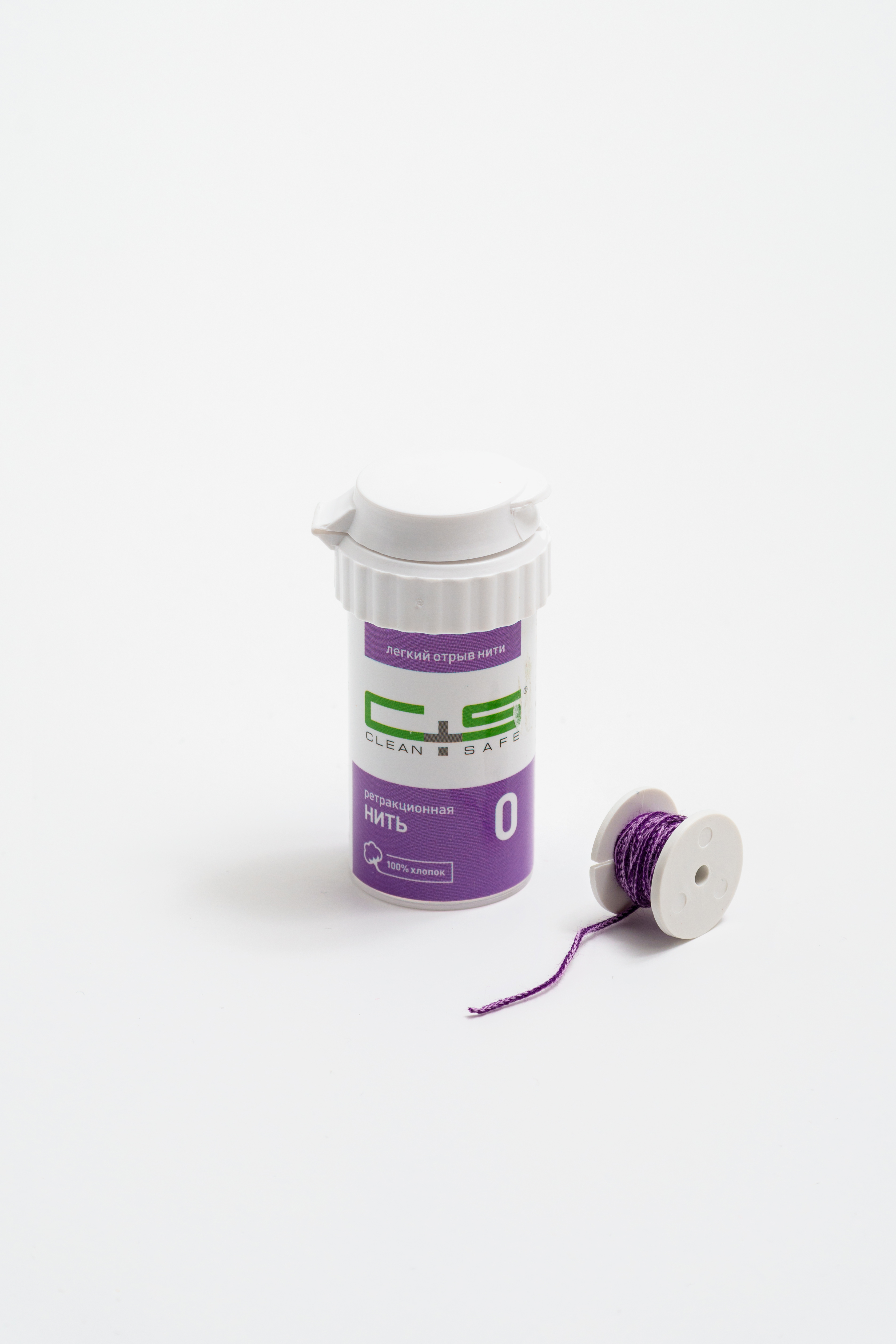 Нить стоматологическая ретракционная Clean+Safe ProfiCord, размер : 0