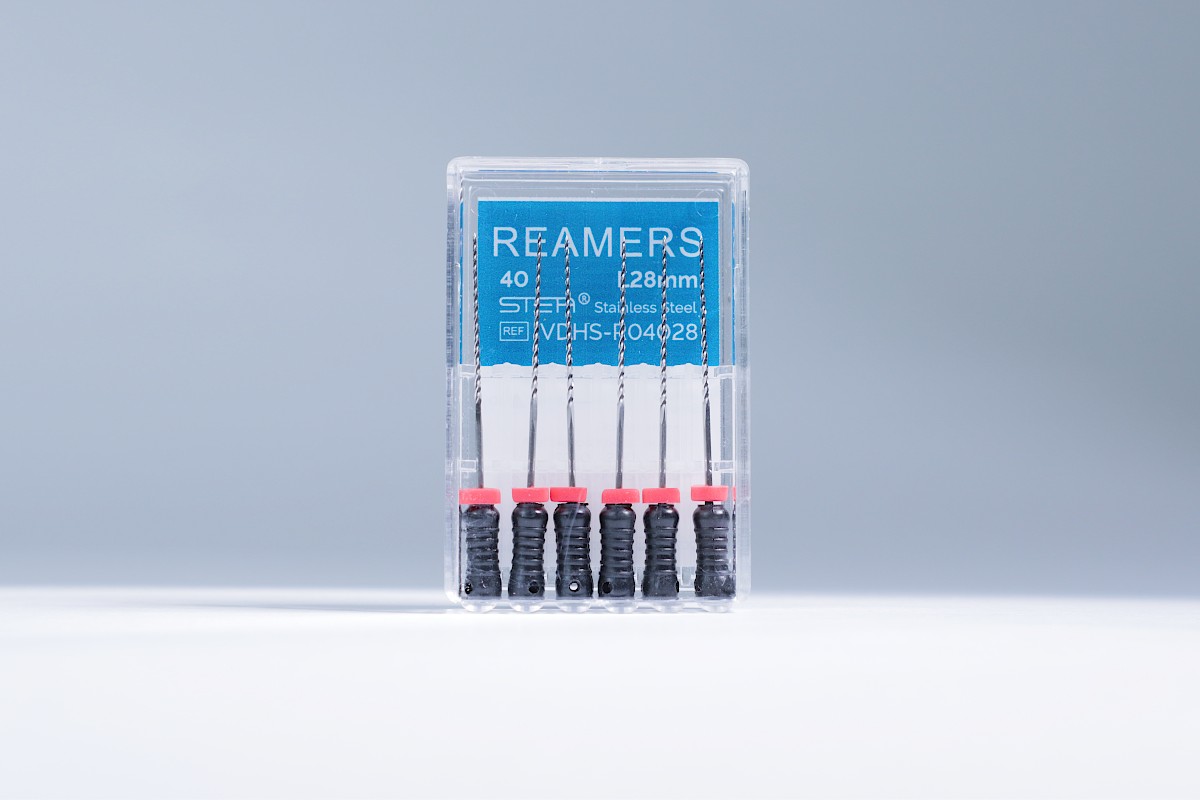 Ручные эндодонтические инструменты STEA Reamers, стальные, 28 мм, размер 40