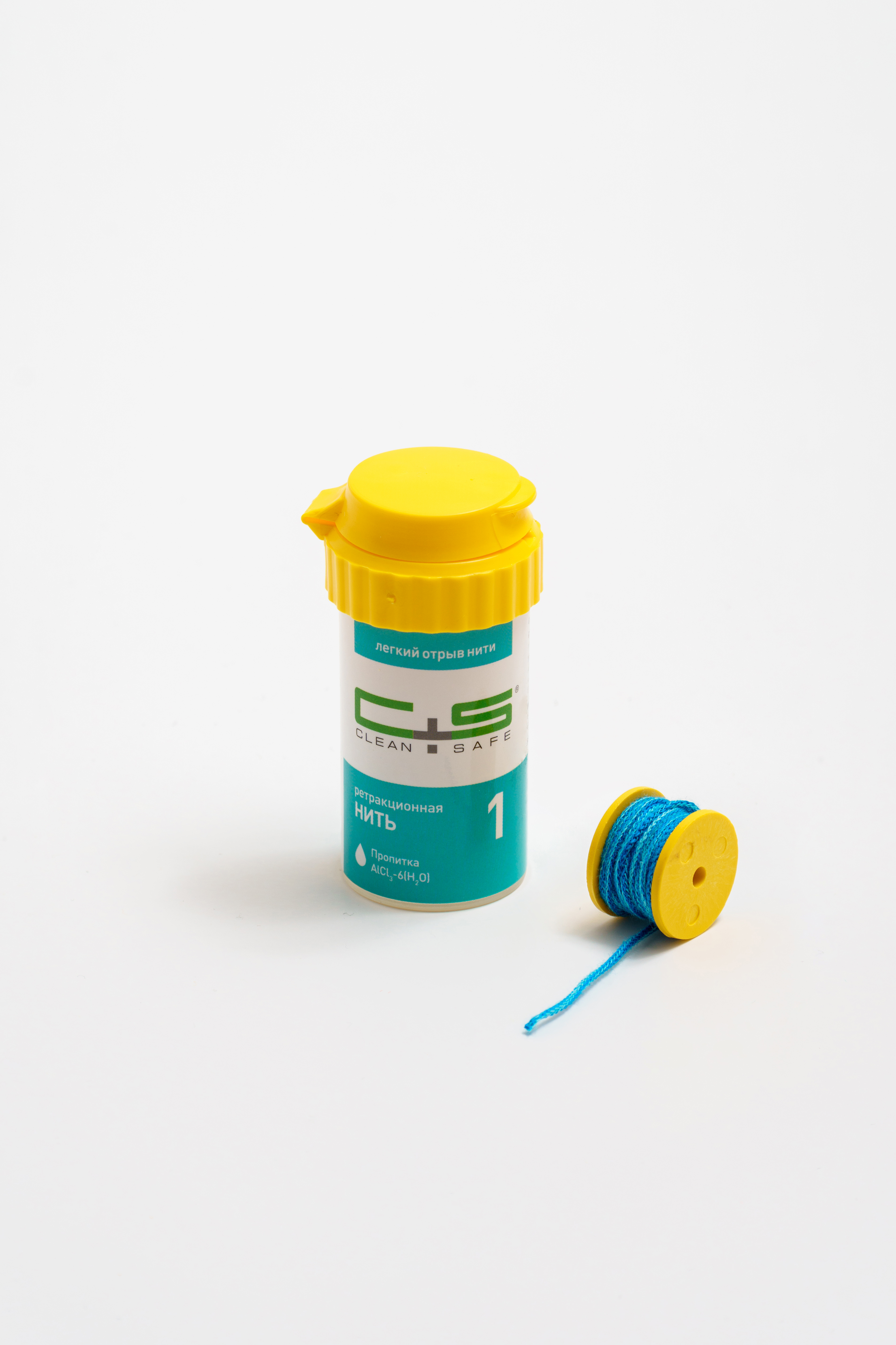 Нить стоматологическая ретракционная Clean+Safe ProfiCord X c пропиткой, размер : 1