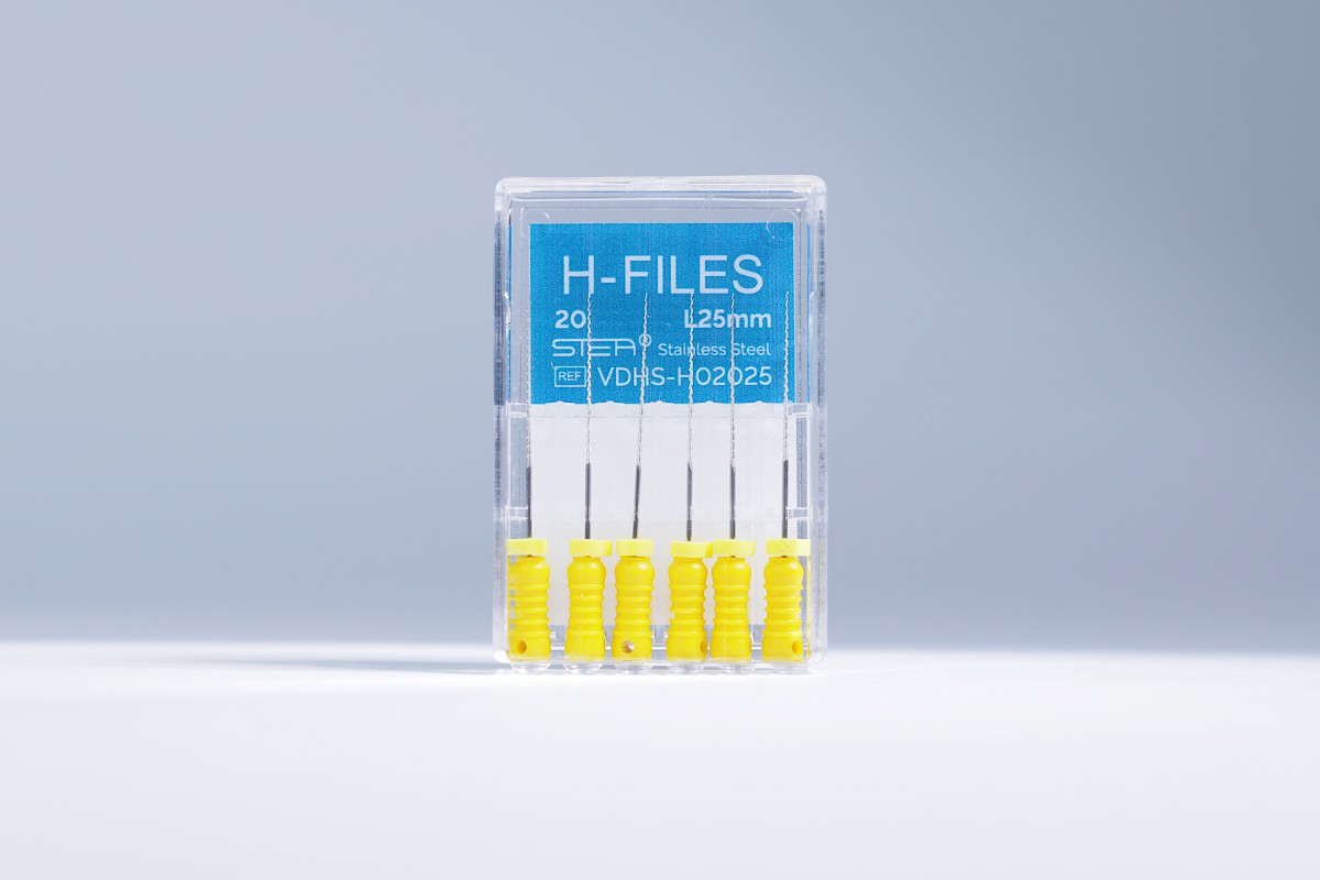 Ручные эндодонтические инструменты STEA H-Files, стальные, 25 мм, размер 20