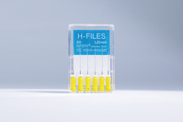 Ручные эндодонтические инструменты STEA H-Files, стальные, 21 мм, размер 20