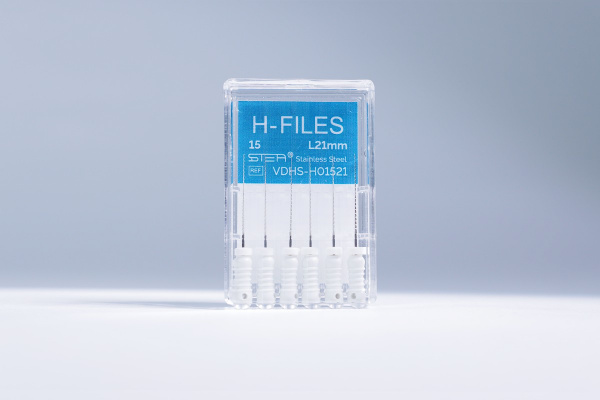 Ручные эндодонтические инструменты STEA H-Files, стальные, 21 мм, размер 15
