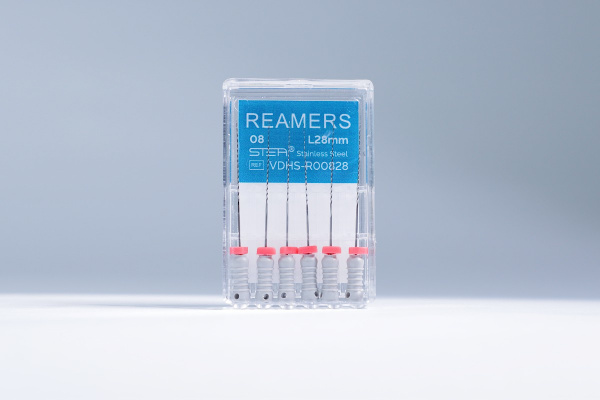 Ручные эндодонтические инструменты STEA Reamers, стальные, 28 мм, размер 08