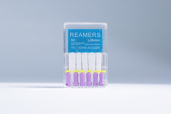 Ручные эндодонтические инструменты STEA Reamers, стальные, 25 мм, размер 10