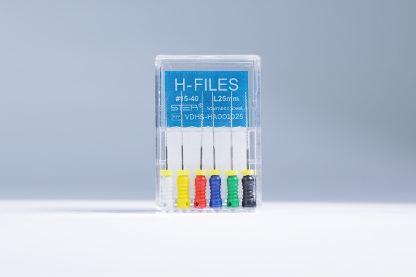 Ручные эндодонтические инструменты STEA H-Files, стальные, 25 мм, размер 15-40