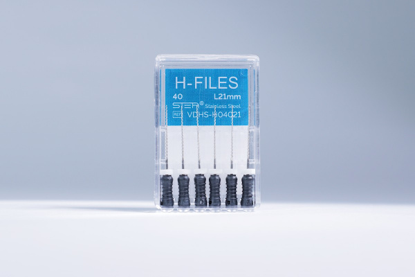 Ручные эндодонтические инструменты STEA H-Files, стальные, 21 мм, размер 40