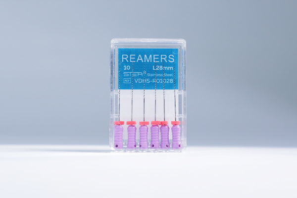 Ручные эндодонтические инструменты STEA Reamers, стальные, 28 мм, размер 10