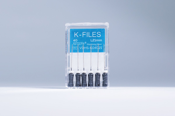 Ручные эндодонтические инструменты STEA K-Files, стальные, 21 мм, размер 40