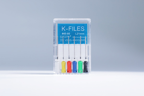 Ручные эндодонтические инструменты STEA K-Files, стальные, 21 мм, размер 45-80
