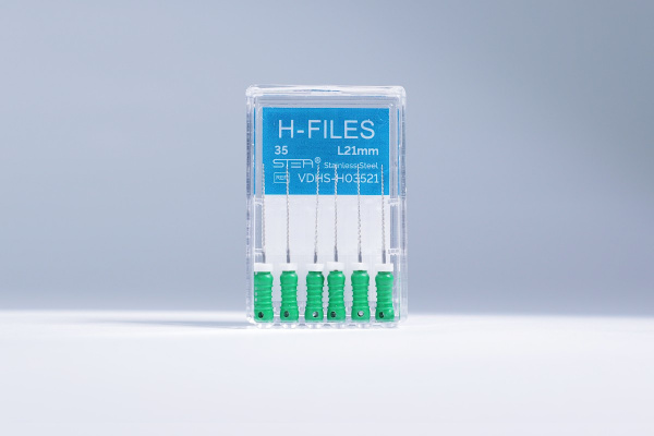 Ручные эндодонтические инструменты STEA H-Files, стальные, 21 мм, размер 35