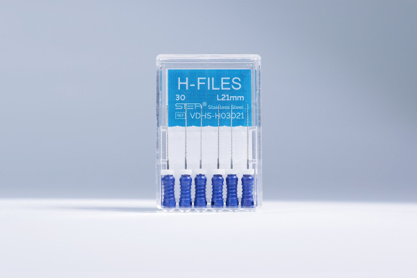 Ручные эндодонтические инструменты STEA H-Files, стальные, 21 мм, размер 30