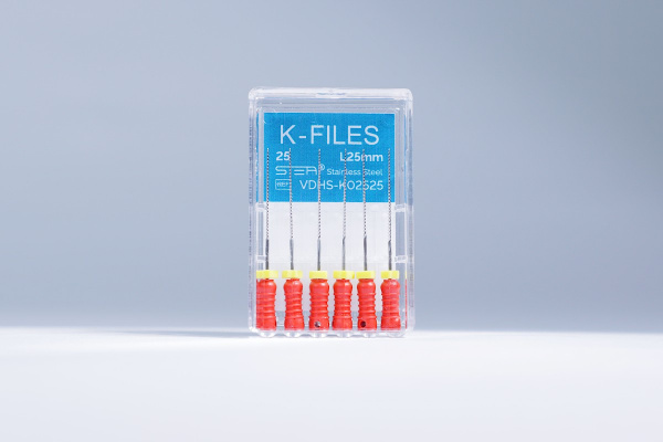 Ручные эндодонтические инструменты STEA K-Files, стальные, 25 мм, размер 25