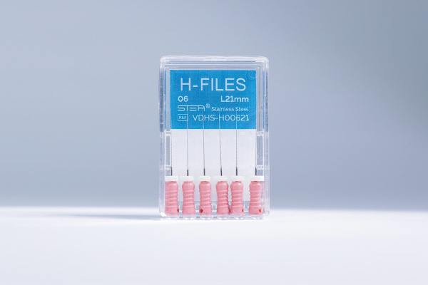 Ручные эндодонтические инструменты STEA H-Files, стальные, 21 мм, размер 06
