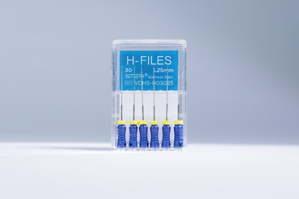 Ручные эндодонтические инструменты STEA H-Files, стальные, 25 мм, размер 30