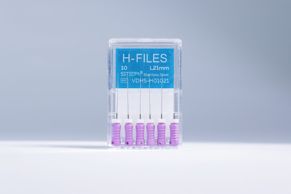 Ручные эндодонтические инструменты STEA H-Files, стальные, 21 мм, размер 10
